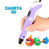 Caneta 3D Impressora Carregamento USB Com Refil Filamento